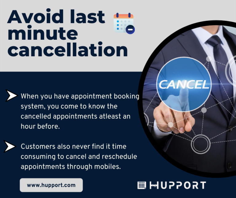 Avoid last minute cancellation – Free online Appointment scheduling for ...